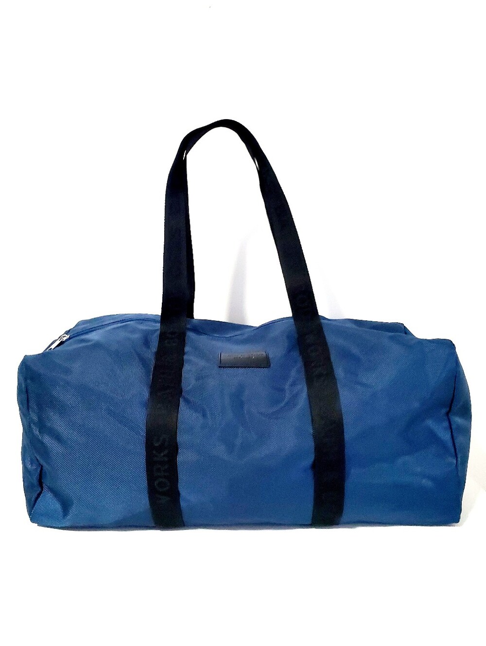 Bath & Body Works Blue Duffel Bag with Black Straps